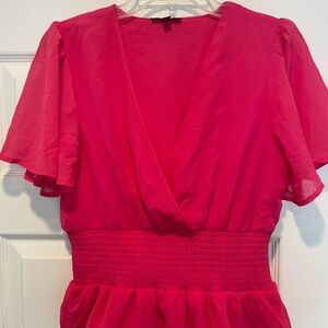 Flowy pink Barbie-esque top